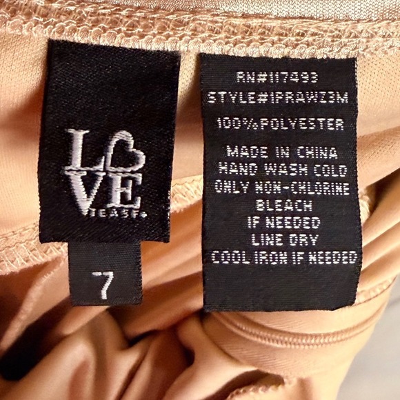 Satin Ruched Bodycon Mini Dress Rhinestone Straps Size 7 - Picture 6 of 6